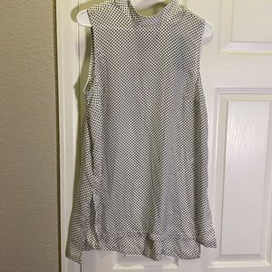 Brand new white polka dot dress tank